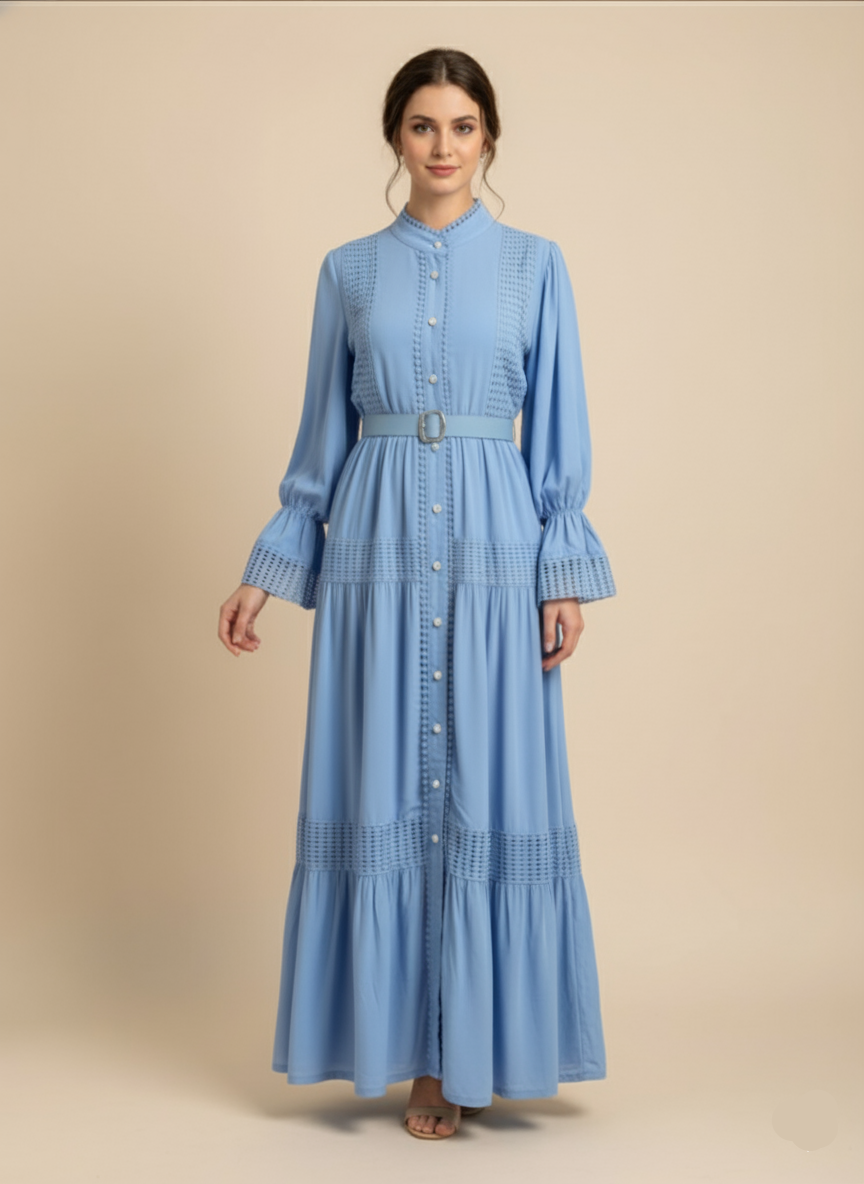 keira maxi dress KEIRA Linen Maxi Dress