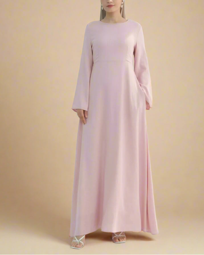 Maanah linen blend dress with slip - Linen Comfort Edition (3 Colors)