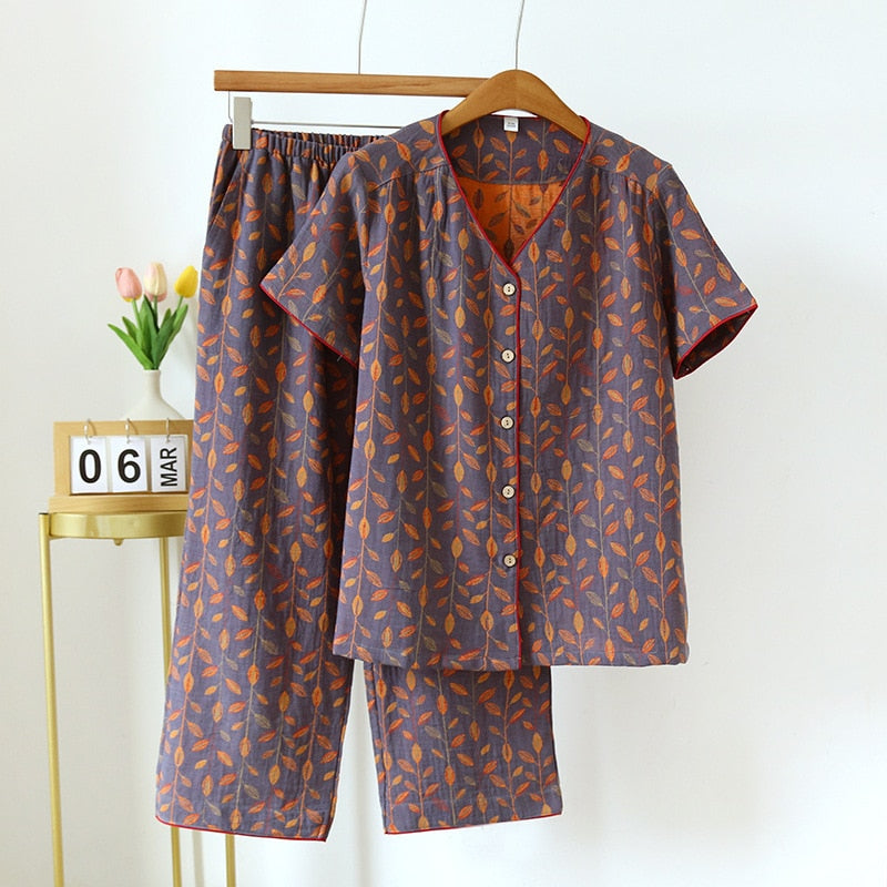 Valerie Short Sleeved Pajamas (11 colors)
