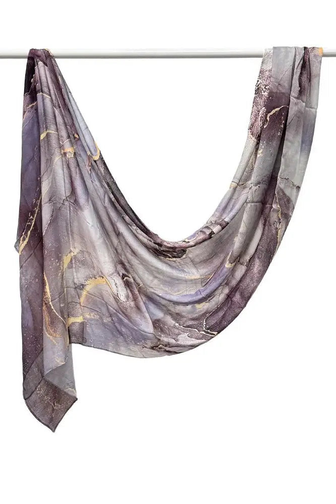Wrinkle proof viscose blend printed hijabs