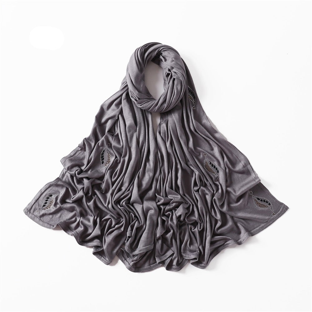 Lorelai Jersey Hijabs-Leaf design(12 Colors)
