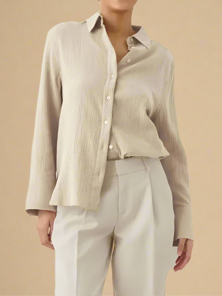 Viyana Modest Muslin Cotton shirt (7 Colors)