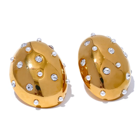 Alani Pearls Zircon Earrings