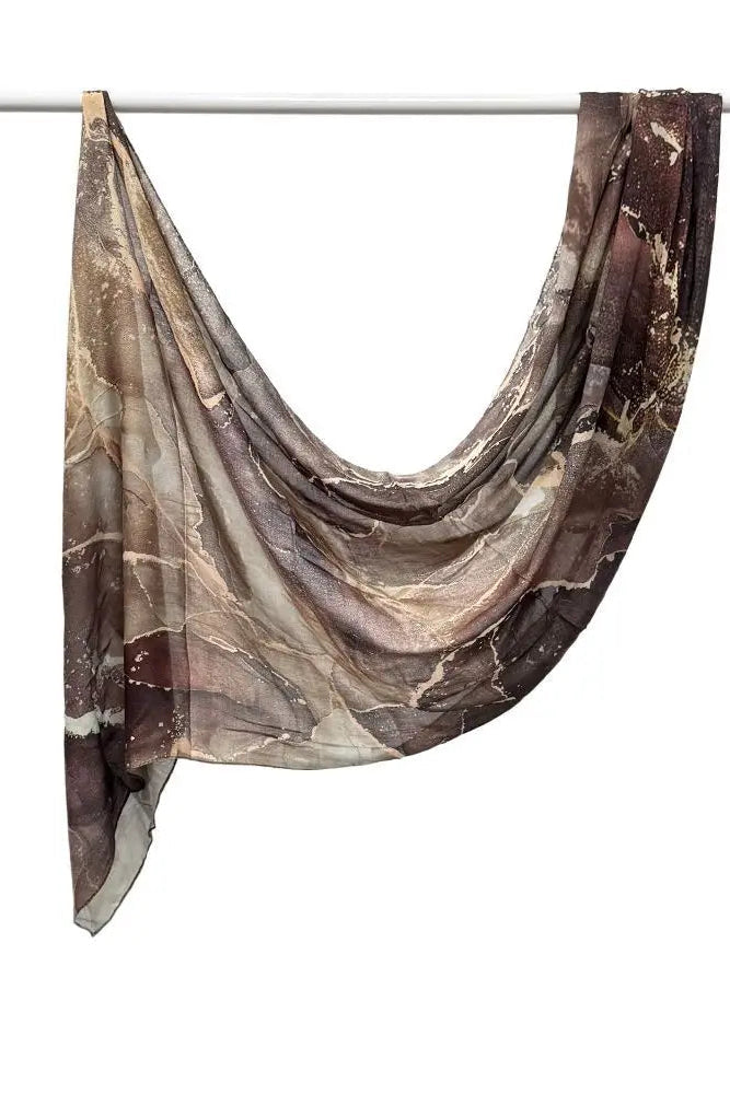 Wrinkle proof viscose blend printed hijabs