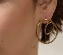 Angela Knotted Hollow Stud Earrings