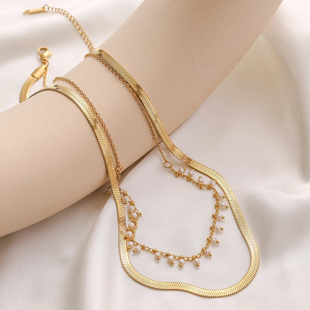 Lydia layered Necklace (4 patterns)