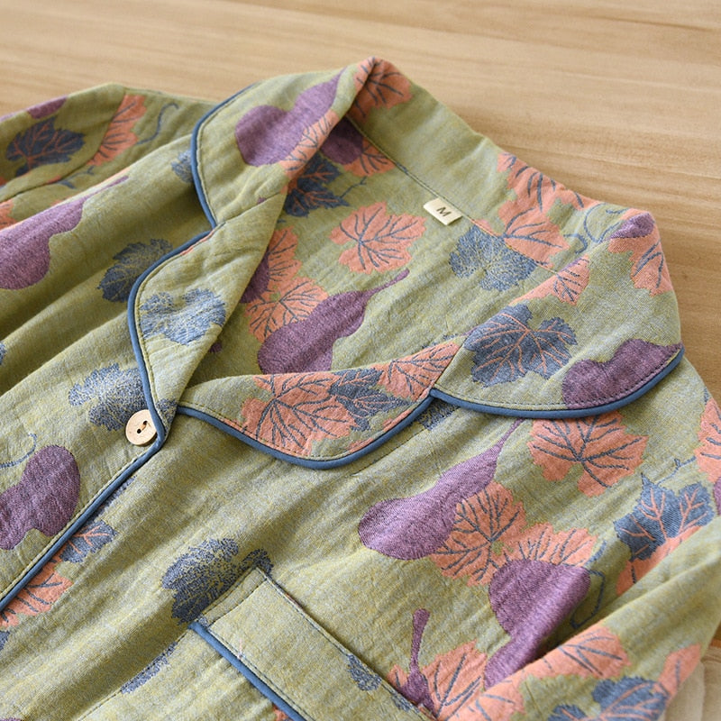 Phoenix Lapel Casual Pajamas Set(3 Colors)