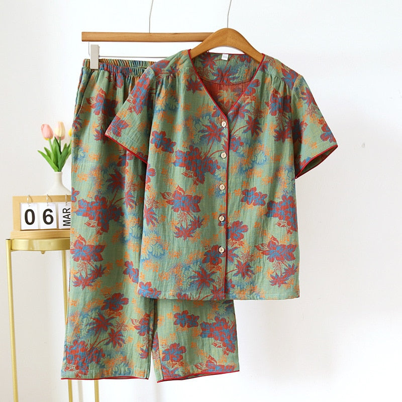 Valerie Short Sleeved Pajamas (11 colors)