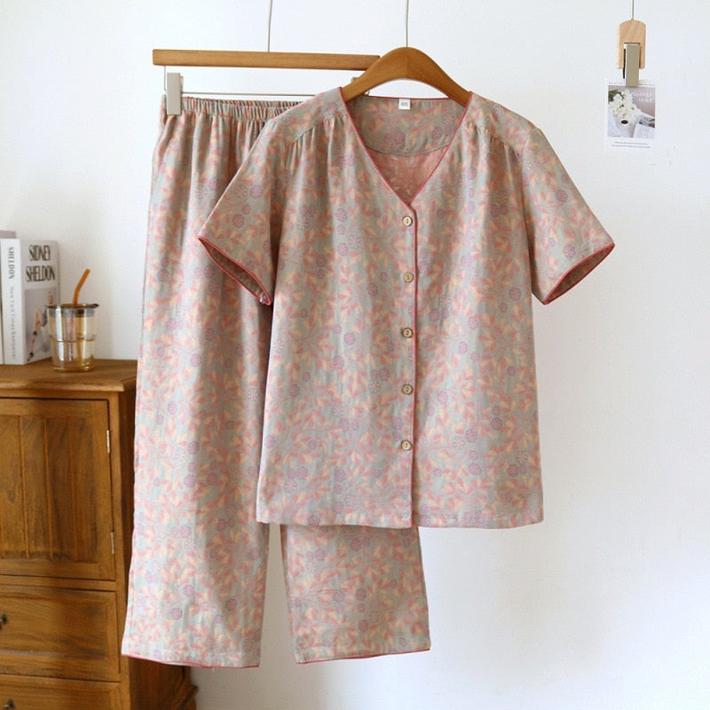 Valerie Short Sleeved Pajamas (11 colors)