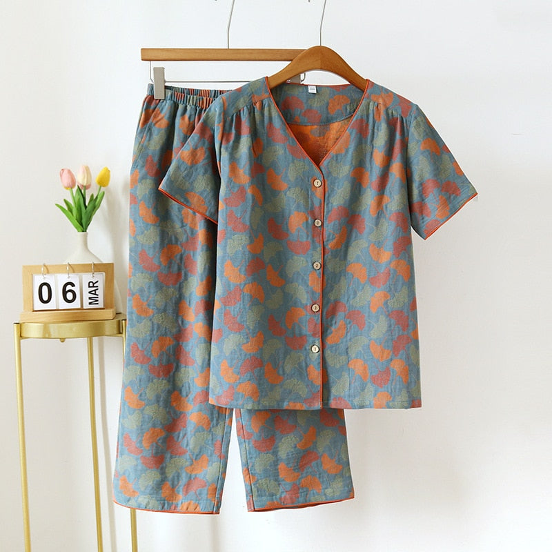 Valerie Short Sleeved Pajamas (11 colors)