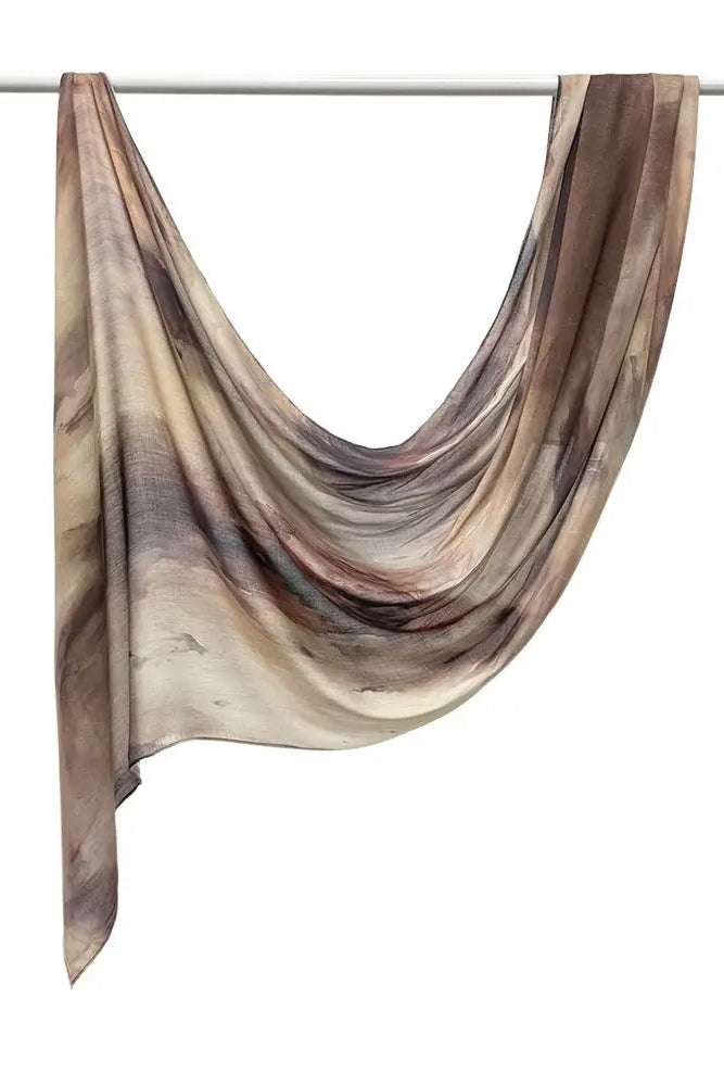 Wrinkle proof viscose blend printed hijabs