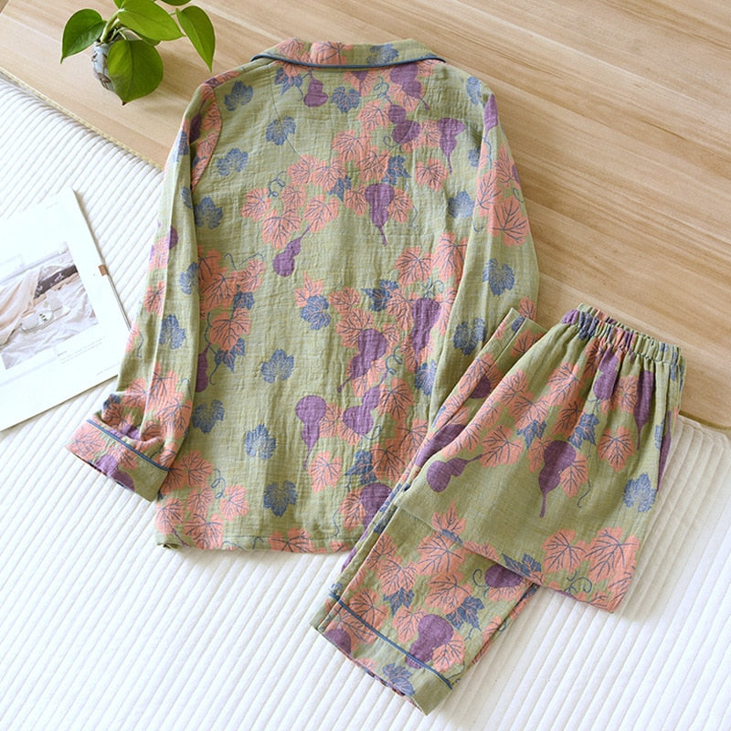 Phoenix Lapel Casual Pajamas Set(3 Colors)