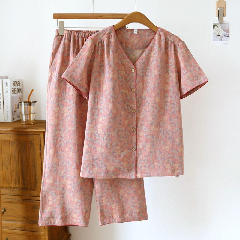 Valerie Short Sleeved Pajamas (11 colors)
