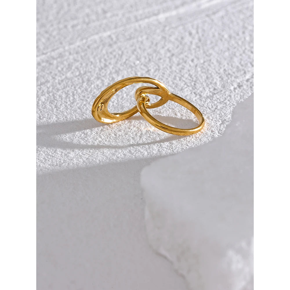 Alaia Irregular Geometric Ring(2 Colors)