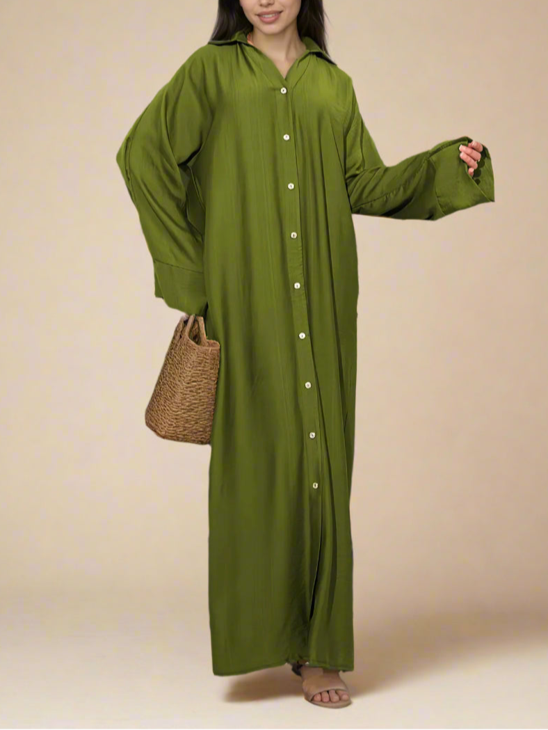 Hanan abaya shirt dress