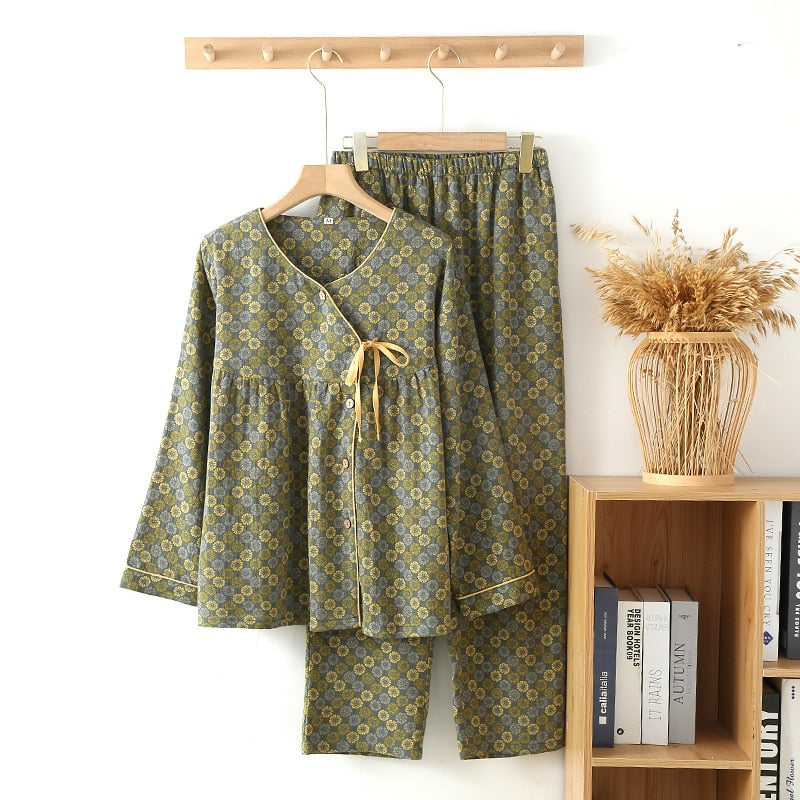 Kelsey Print Pajamas(2 Colors)