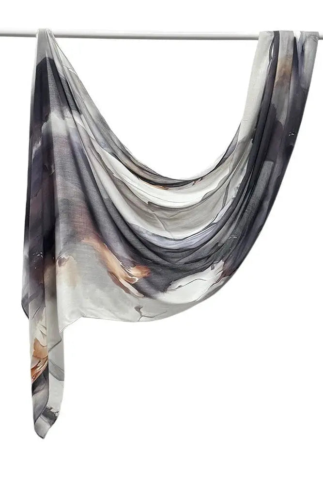 Wrinkle proof viscose blend printed hijabs