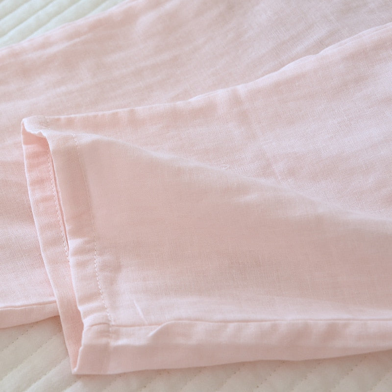 Elena Pajamas Gauze Cotton Pajama(2 colors)