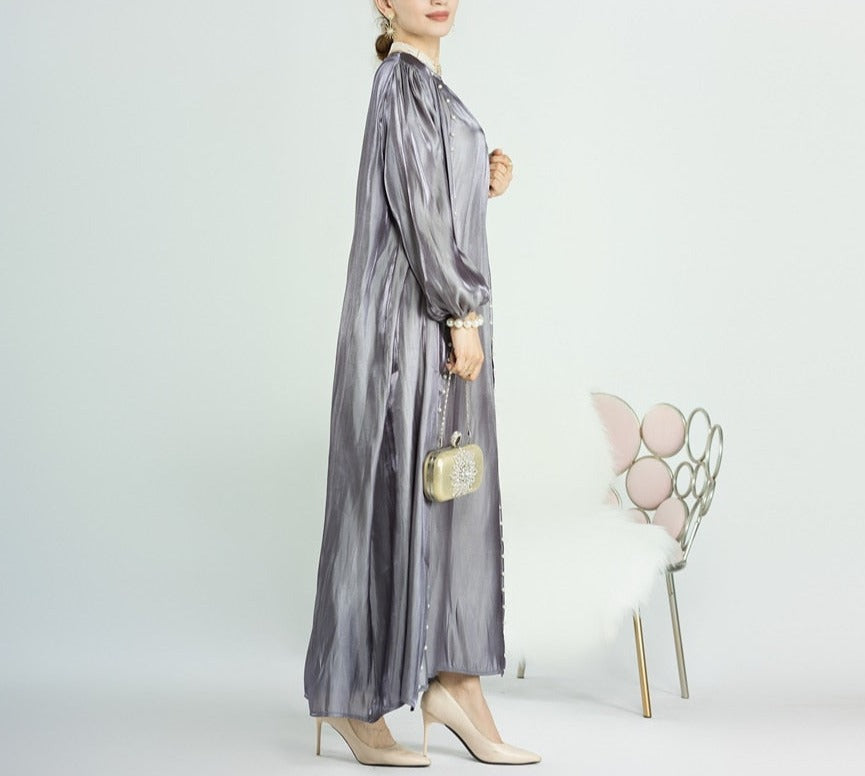 Milana dress- Long Dress+Beaded Cardigan Robe(4 colors)