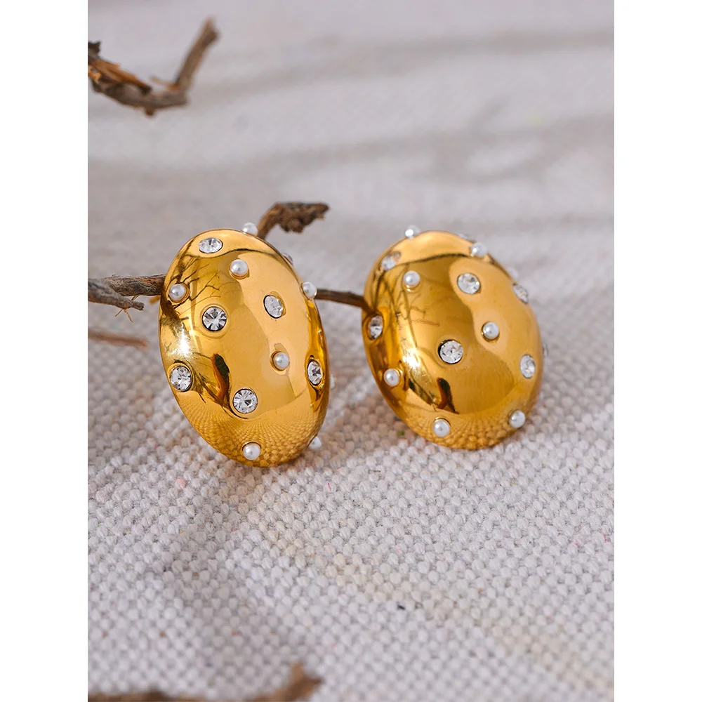 Alani Pearls Zircon Earrings