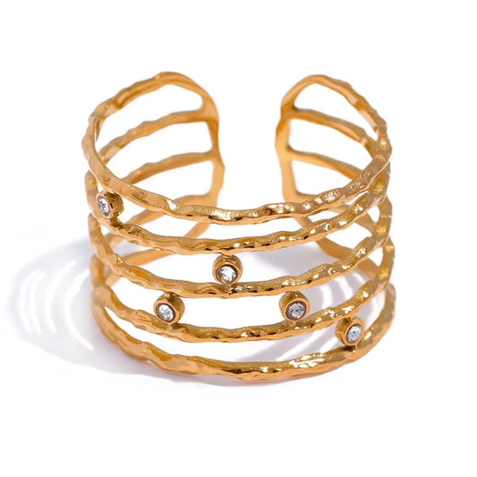 Ember Adjustable Layered Ring