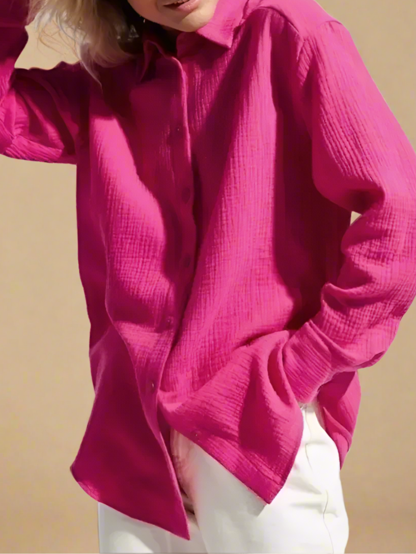 Viyana Modest Muslin Cotton shirt (7 Colors)