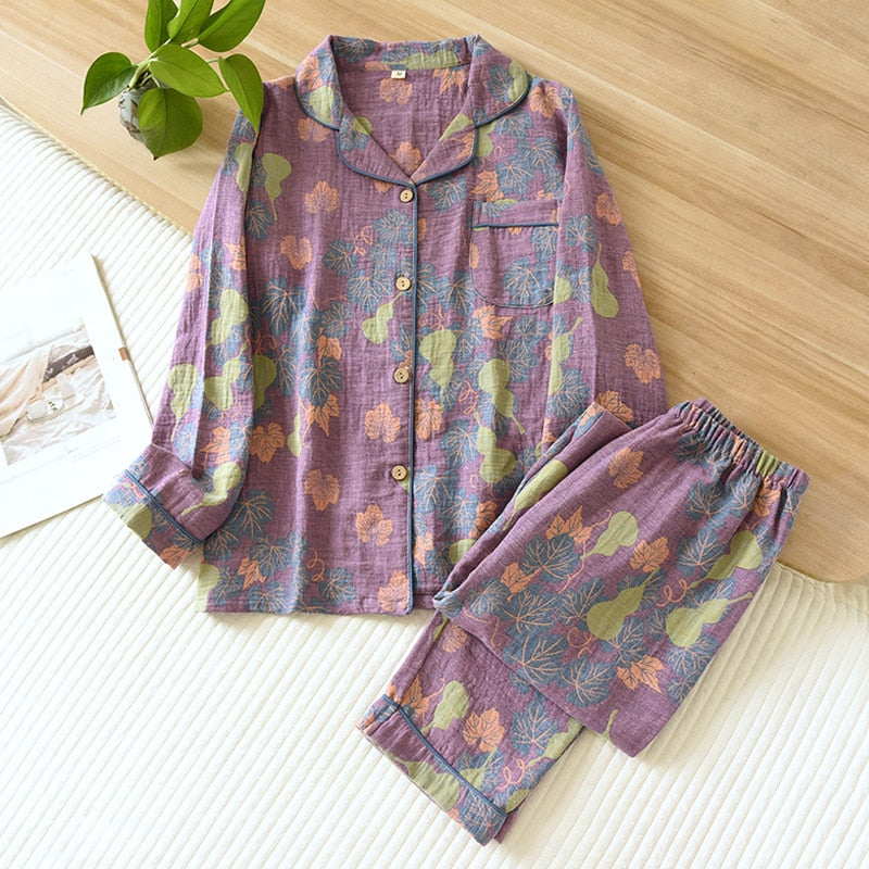 Phoenix Lapel Casual Pajamas Set(3 Colors)