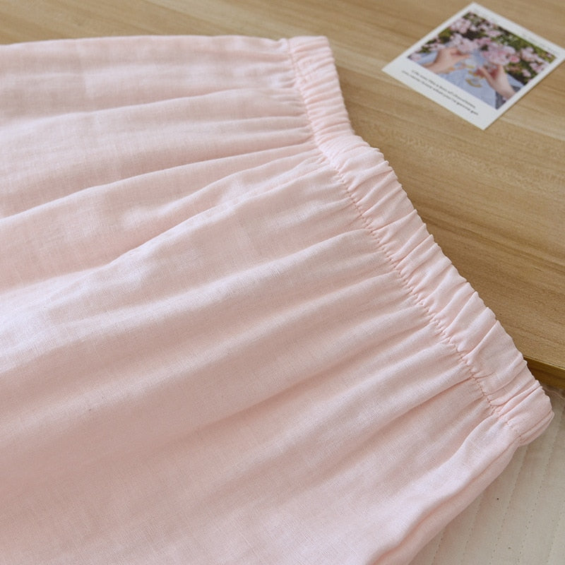 Elena Pajamas Gauze Cotton Pajama(2 colors)