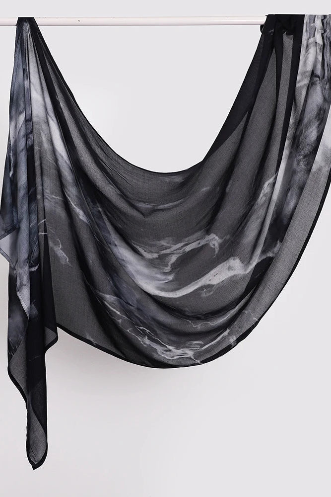 Watercolor Print Modal hijabs(15 Colors)