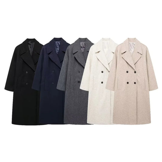Lujain double breasted jacket(7 Colors)