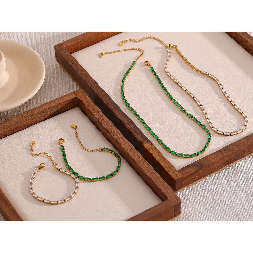 June Necklace+ Bracelet(2 Colors)