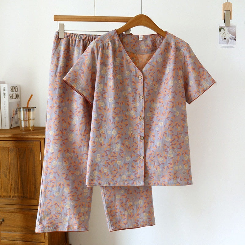 Valerie Short Sleeved Pajamas (11 colors)