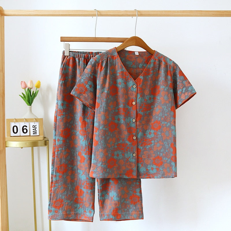 Valerie Short Sleeved Pajamas (11 colors)