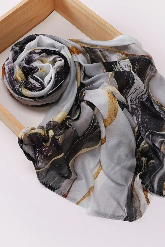 Marble Printed Modal Hijabs(17 Colors)
