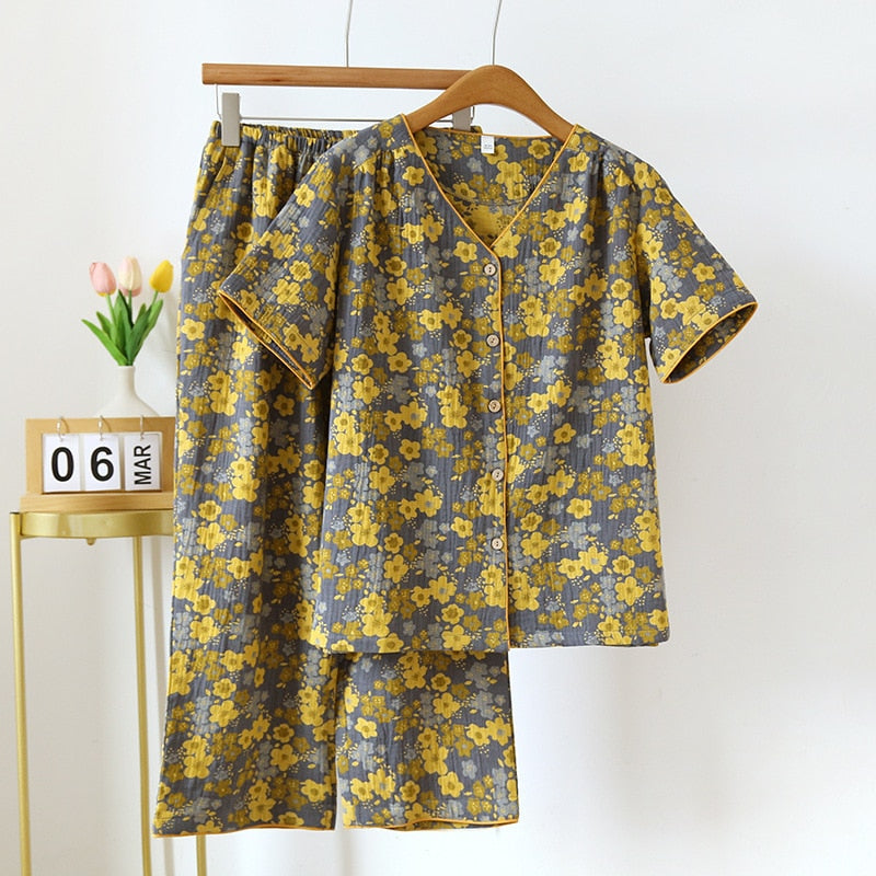 Valerie Short Sleeved Pajamas (11 colors)