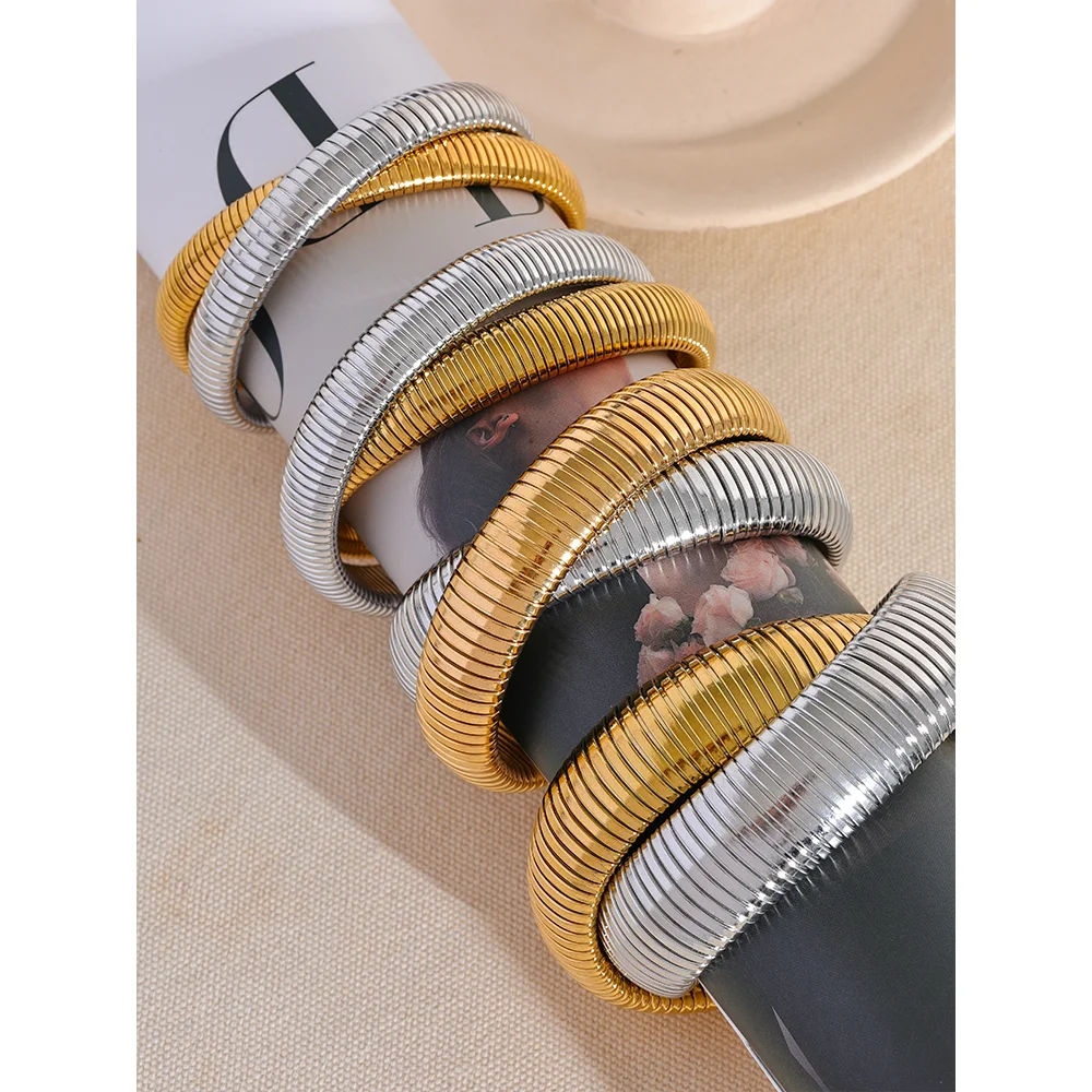 Luna Elastic Punk Bracelet Bangle