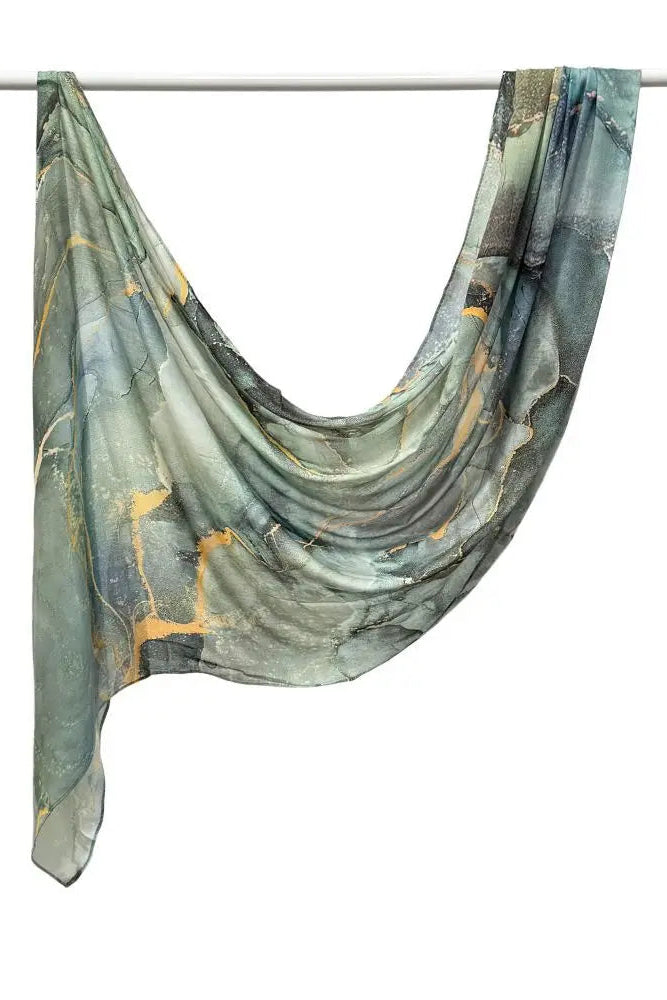 Wrinkle proof viscose blend printed hijabs