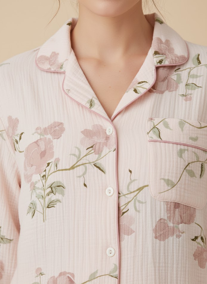 Blush Bloom Cotton Lounge Set