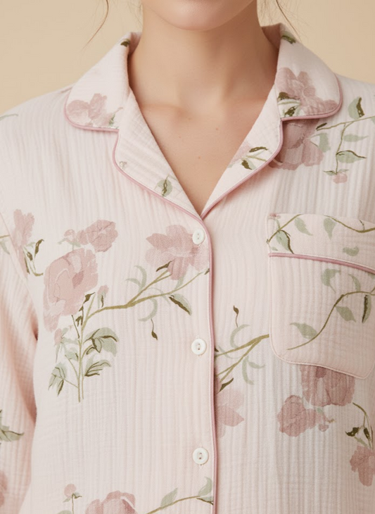 Blush Bloom Cotton Lounge Set