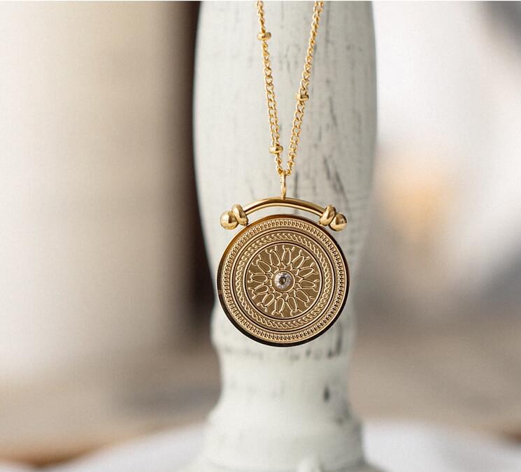 Graciela Vintage Double Layered Pendant Necklace