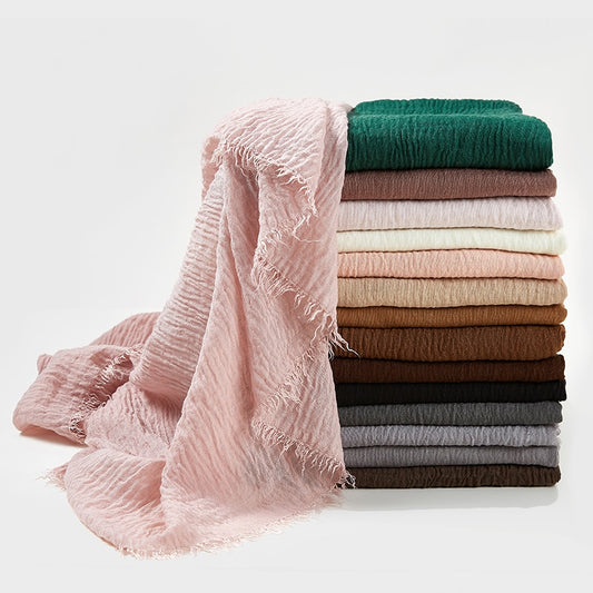 Soft crinkle Hijab(60 colors)