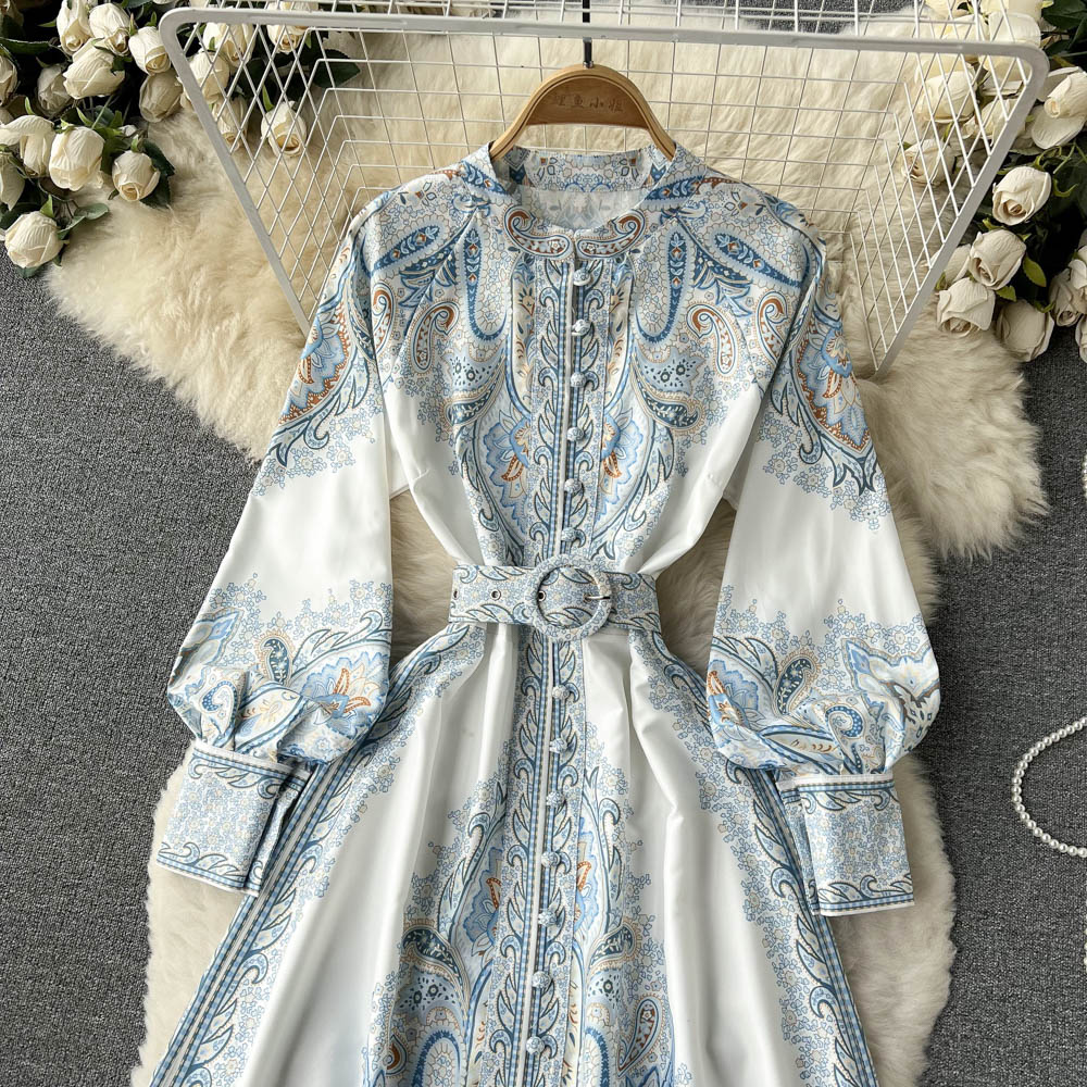 Laria Vintage Print Dress(2 Colors)