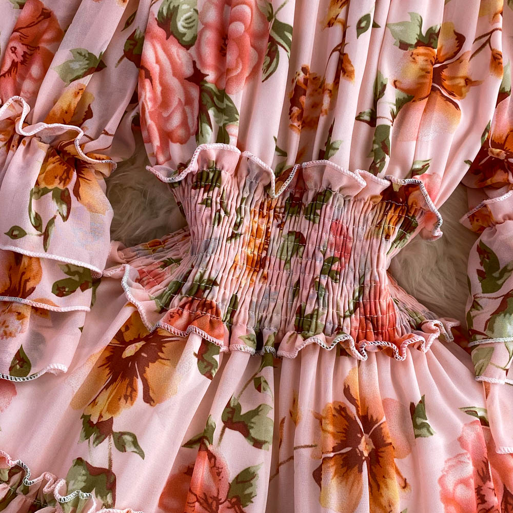 Saalima Floral Ruffled Dress(7 Colors)