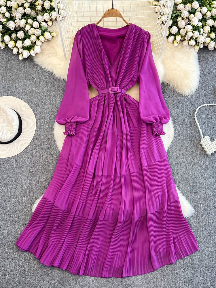 Ishwa Draped Long Dress(6 Colors)