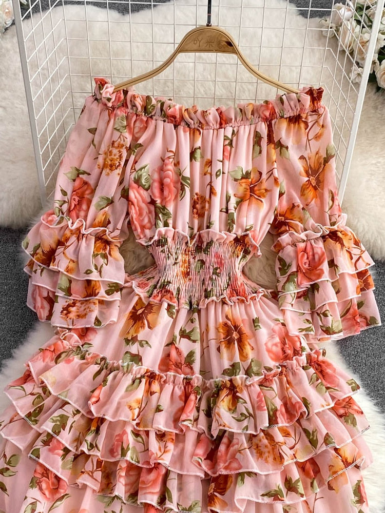 Saalima Floral Ruffled Dress(7 Colors)