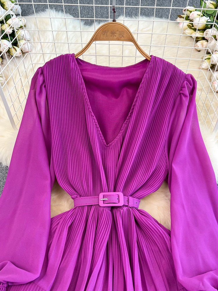 Ishwa Draped Long Dress(6 Colors)