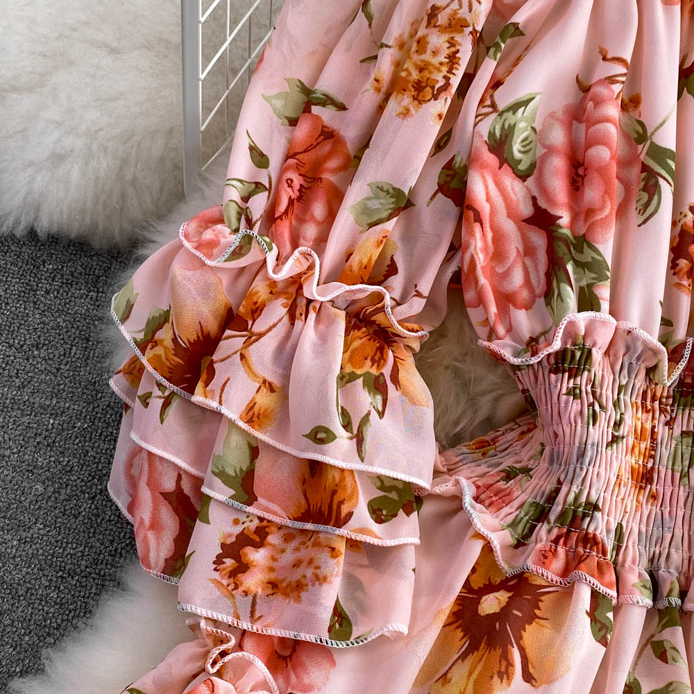 Saalima Floral Ruffled Dress(7 Colors)