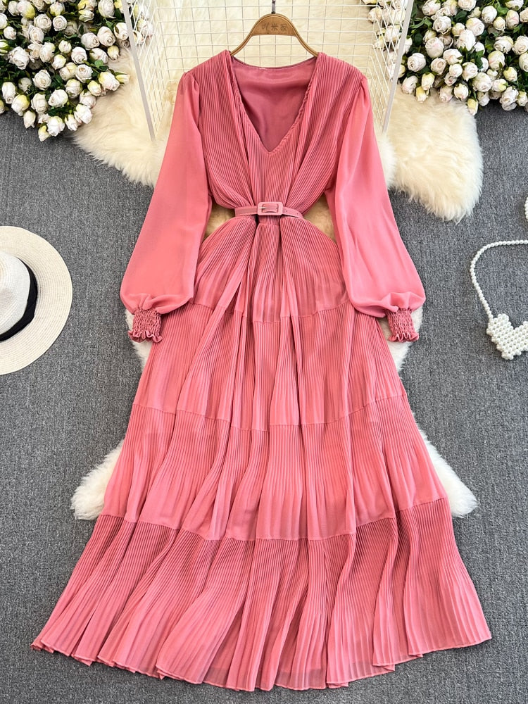 Ishwa Draped Long Dress(6 Colors)