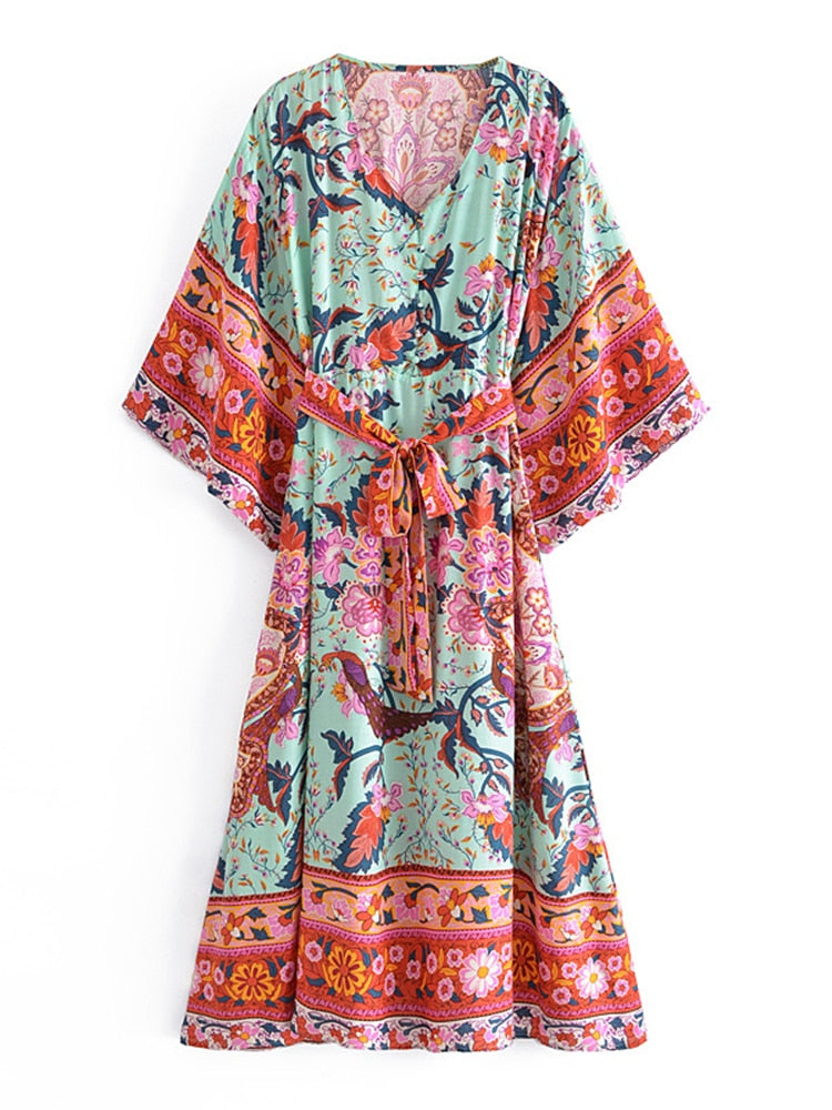 Monera Floral Print Dress
