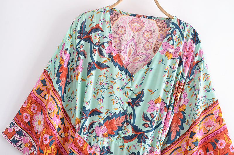 Monera Floral Print Dress